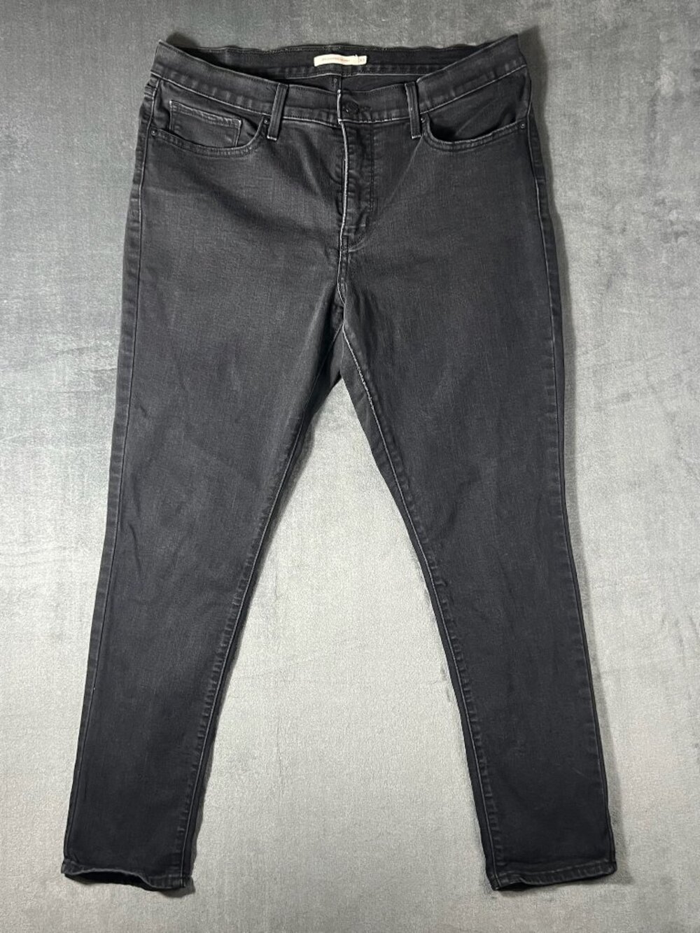 Levis 311 Shaping Skinny Jeans Womens Black Stretch Dark Wash Denim 33x30